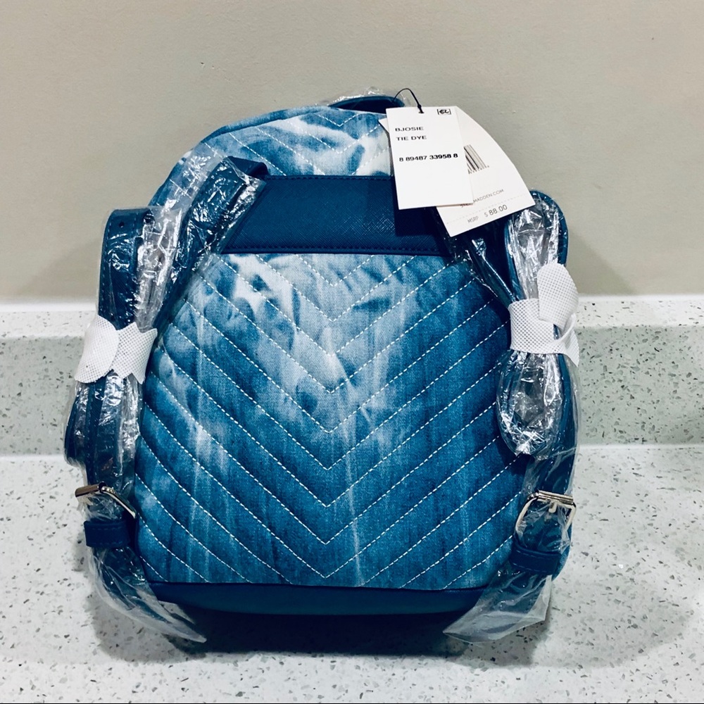 Steve Madden Quilted Chevron Josie Small Backpack - Picture 2 of 5